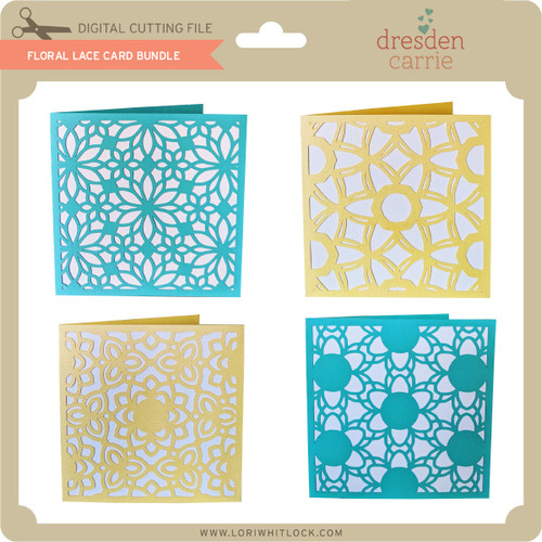 Download Floral Lace Card Bundle - Lori Whitlock's SVG Shop