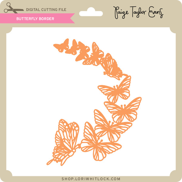 Download Butterfly Border - Lori Whitlock's SVG Shop