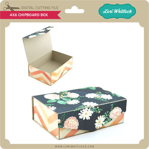4x6 Chipboard Box Lori Whitlock's SVG Shop