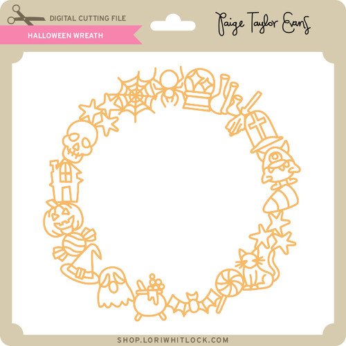 Download Halloween Wreath - Lori Whitlock's SVG Shop