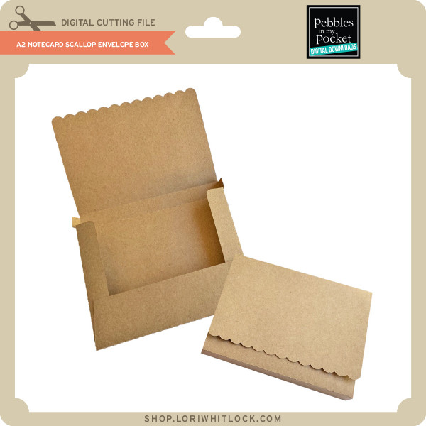 a2 notecard scallop envelope box a2 notecard