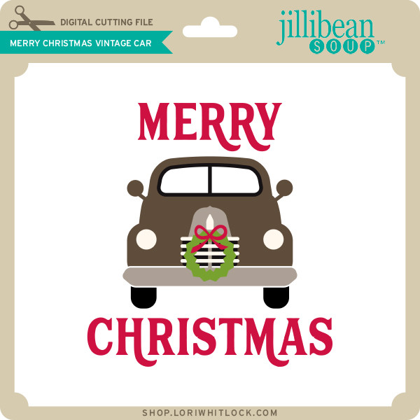 Download Merry Christmas Vintage Car Lori Whitlock S Svg Shop