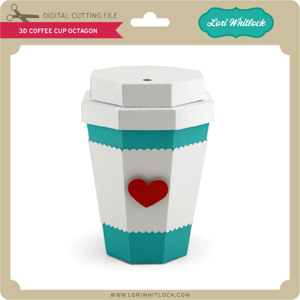 Download 3d Coffee Cup Octagon Lori Whitlock S Svg Shop
