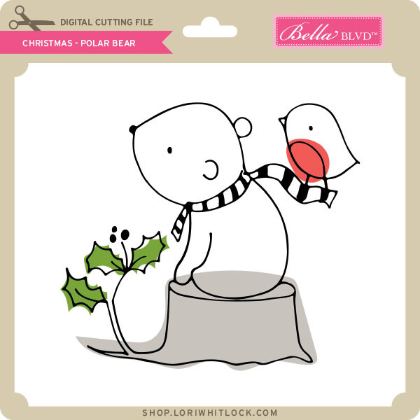 Download Christmas - Polar Bear - Lori Whitlock's SVG Shop