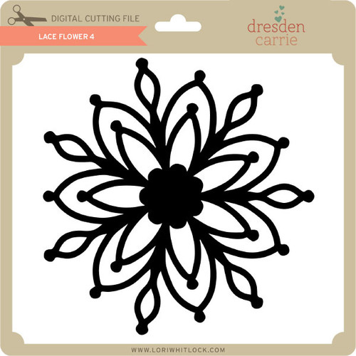 Download Lace Flower 4 - Lori Whitlock's SVG Shop