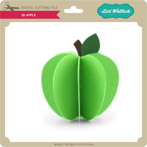 Download 3d Apple Lori Whitlock S Svg Shop