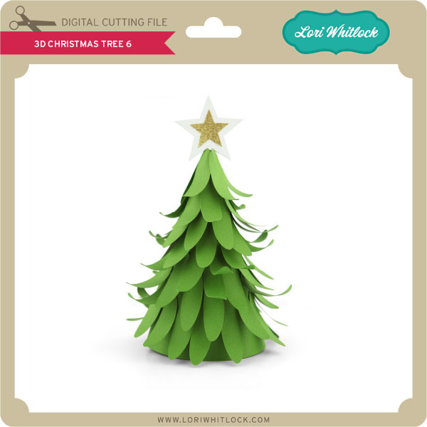 Download 3d Christmas Tree 6 Lori Whitlock S Svg Shop