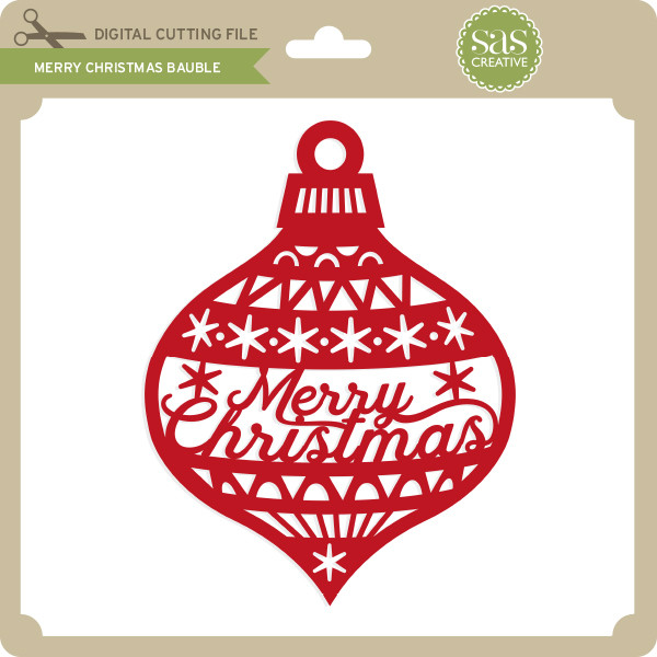 Download Merry Christmas Bauble Lori Whitlock S Svg Shop