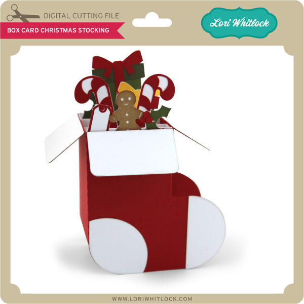Download Box Card Christmas Stocking Lori Whitlock S Svg Shop