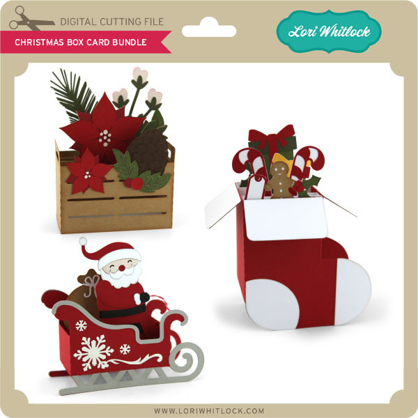 Download Christmas Box Card Bundle Lori Whitlock S Svg Shop