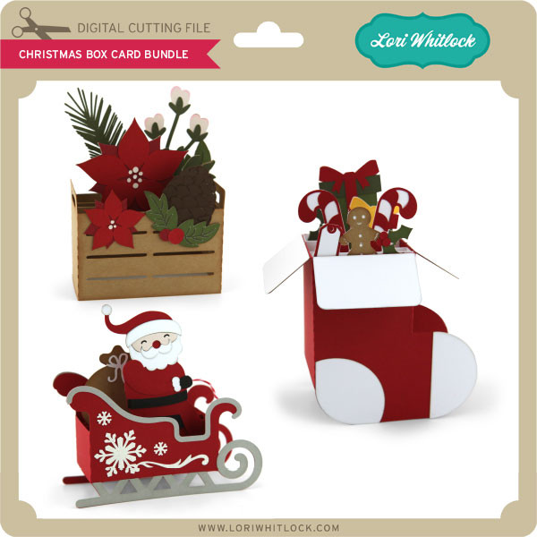 Christmas Box Card Bundle Lori Whitlock S Svg Shop