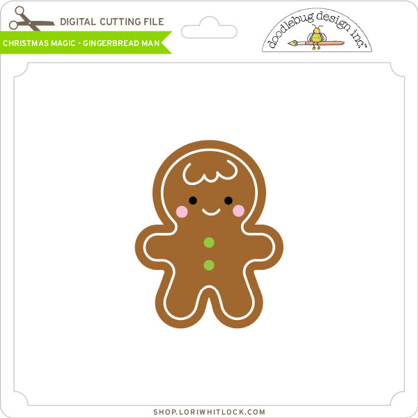 Download Christmas Magic Gingerbread Man Lori Whitlock S Svg Shop