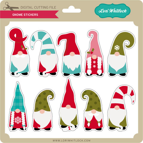 Download Gnome Stickers - Lori Whitlock's SVG Shop