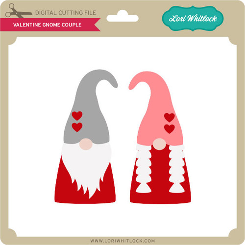 Download Valentine Gnome Couple - Lori Whitlock's SVG Shop