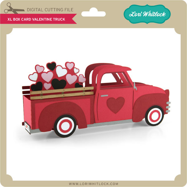 Download Xl Box Card Valentine Truck Lori Whitlock S Svg Shop