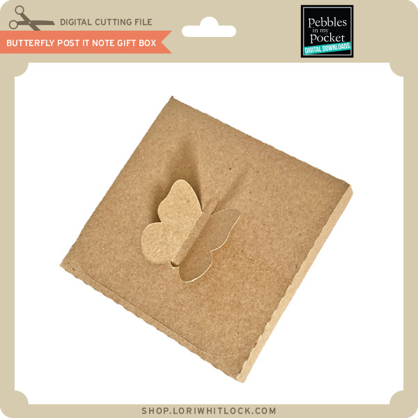 Download Butterfly Post It Note Gift Box Lori Whitlock S Svg Shop