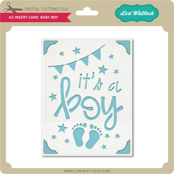 Download A2 Insert Card Baby Boy Lori Whitlock S Svg Shop