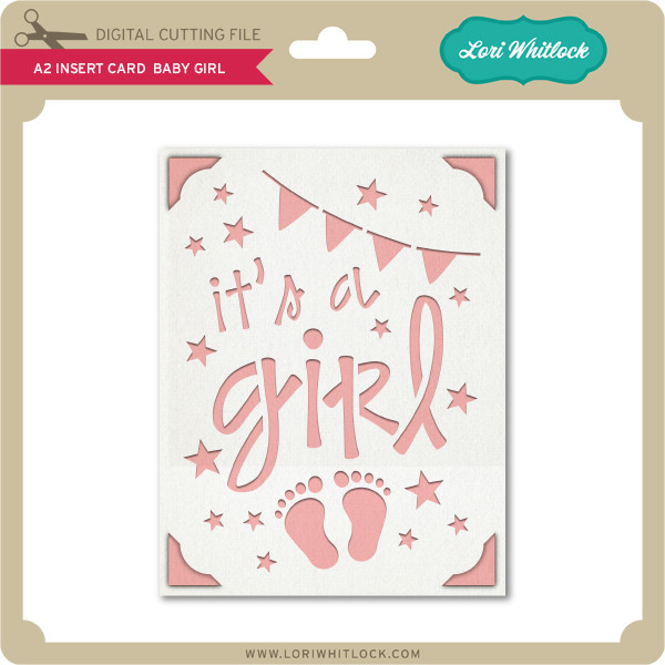 Download A2 Insert Card Baby Girl Lori Whitlock S Svg Shop