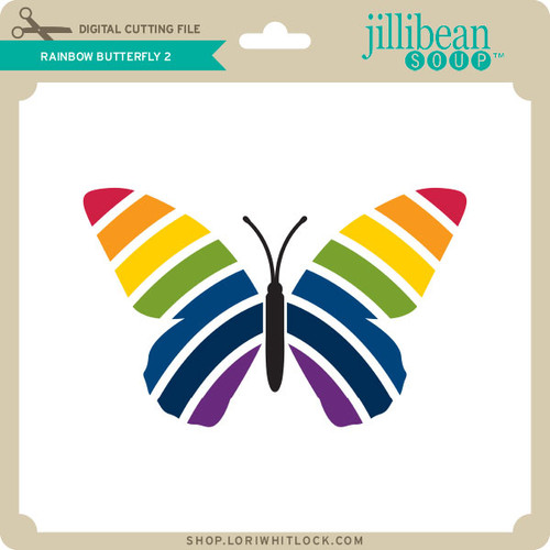 Download Rainbow Butterfly 2 - Lori Whitlock's SVG Shop