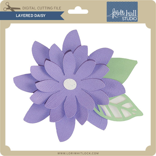 Download Layered Daisy - Lori Whitlock's SVG Shop