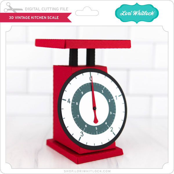 Download 3d Vintage Kitchen Scale Lori Whitlock S Svg Shop