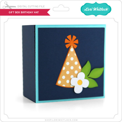 Download Gift Box Birthday Hat - Lori Whitlock's SVG Shop