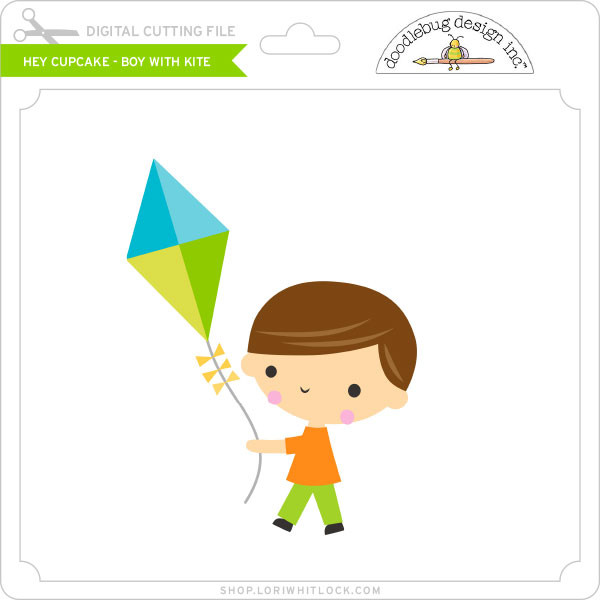 Download Hey Cupcake Boy With Kite Lori Whitlock S Svg Shop
