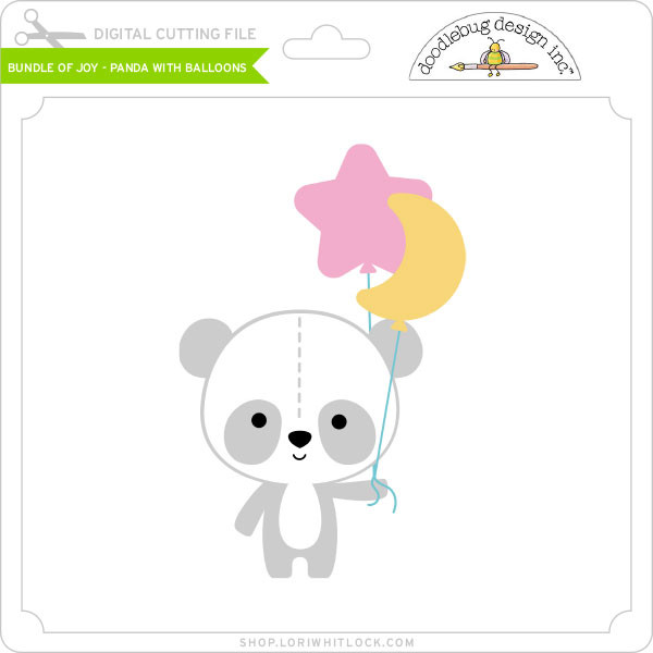 Download Bundle Of Joy Panda With Balloons Lori Whitlock S Svg Shop