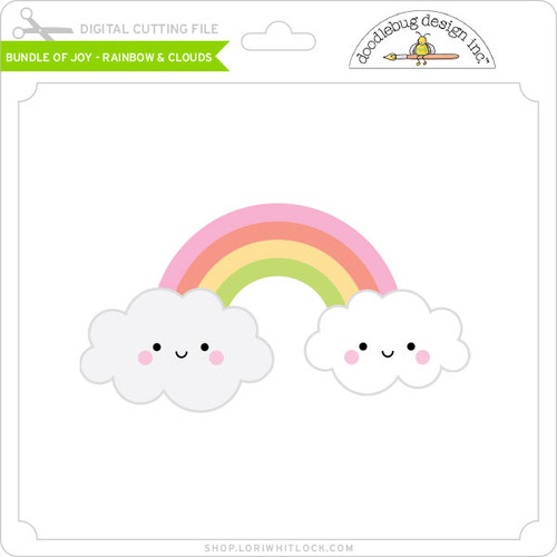 Download Bundle of Joy - Rainbow & Clouds - Lori Whitlock's SVG Shop