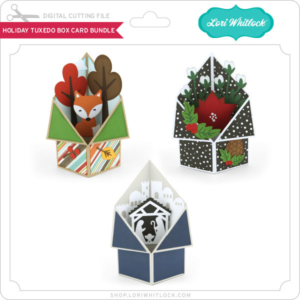Download Holiday Tuxedo Box Card Bundle Lori Whitlock S Svg Shop