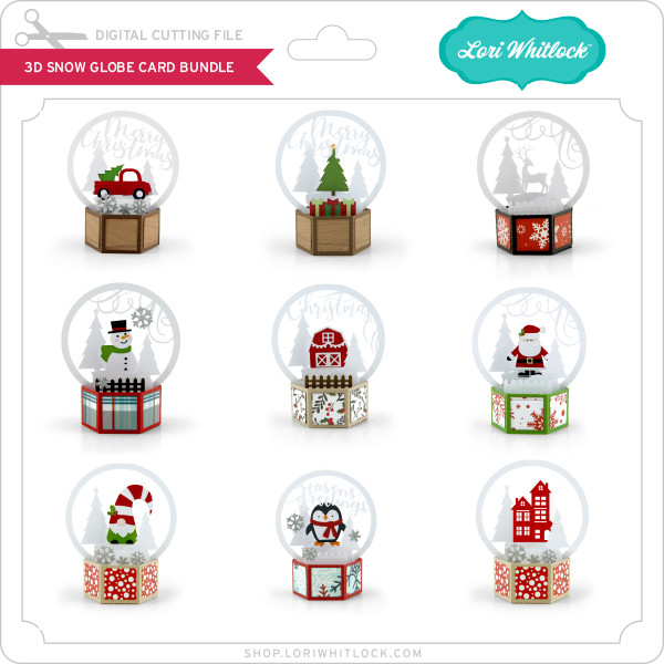 Download 3d Snow Globe Card Bundle Lori Whitlock S Svg Shop