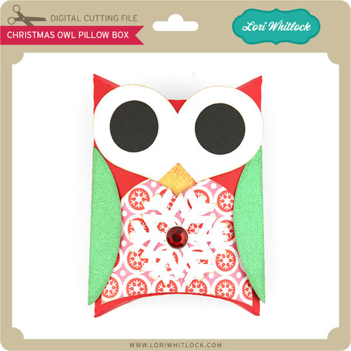 Download Christmas Owl Pillow Box - Lori Whitlock's SVG Shop