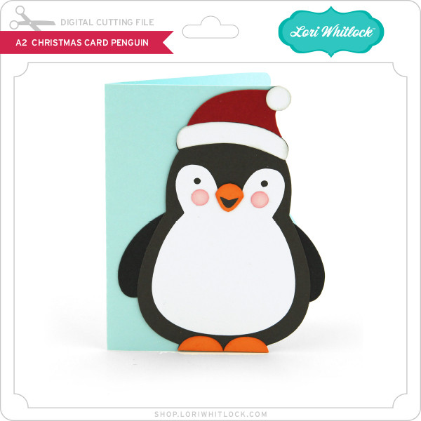 Download A2 Christmas Card Penguin Lori Whitlock S Svg Shop