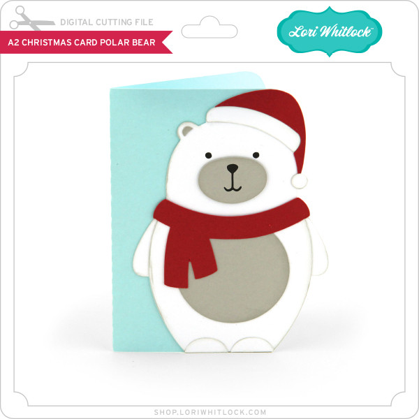 Download A2 Christmas Card Polar Bear Lori Whitlock S Svg Shop