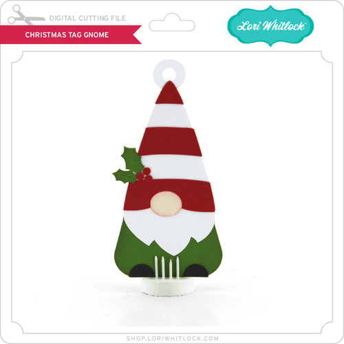 Download Christmas Tag Gnome - Lori Whitlock's SVG Shop