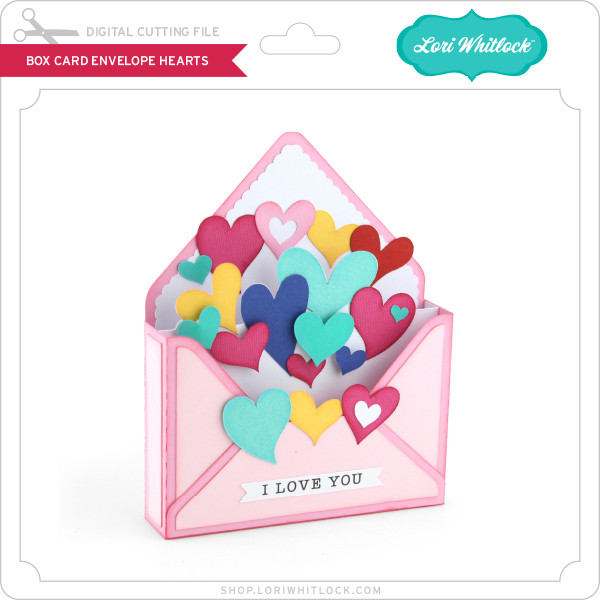 Download Box Card Envelope Hearts Lori Whitlock S Svg Shop
