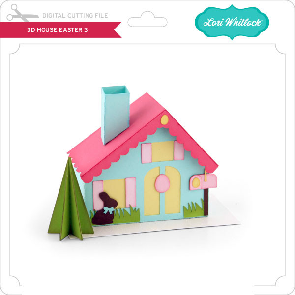 Download 3d House Easter 3 Lori Whitlock S Svg Shop