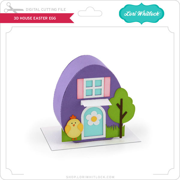 Download 3d House Easter Egg Lori Whitlock S Svg Shop