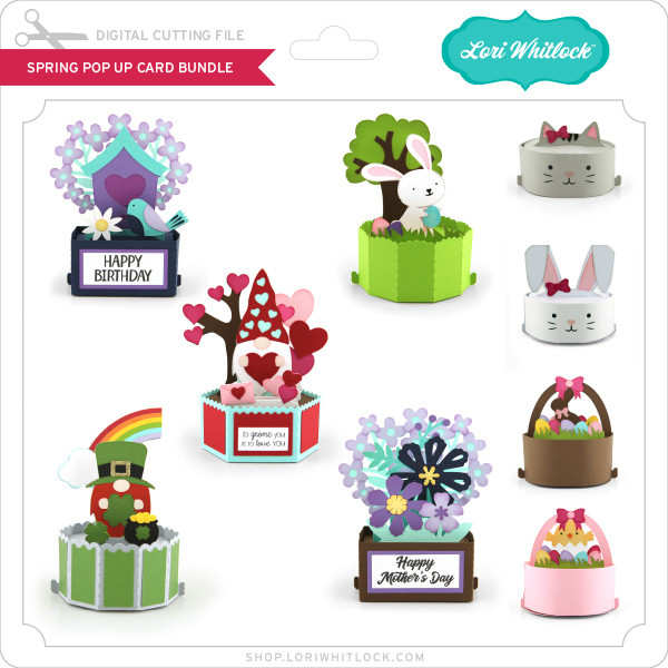 Download Spring Pop Up Card Bundle Lori Whitlock S Svg Shop