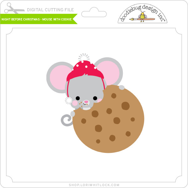 Download Night Before Christmas Mouse With Cookie Lori Whitlock S Svg Shop
