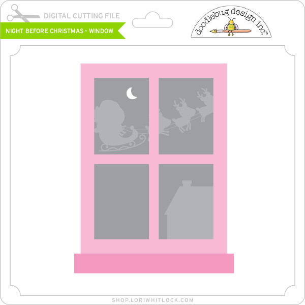 Download Night Before Christmas Window Lori Whitlock S Svg Shop