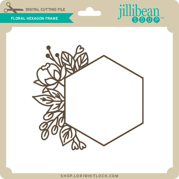 Download Floral Hexagon Frame Lori Whitlock S Svg Shop