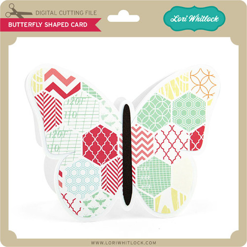 Butterfly Shaped Card - Lori Whitlock's SVG Shop