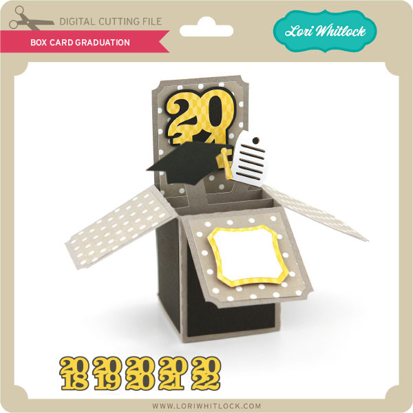Download Box Card Graduation - Lori Whitlock's SVG Shop