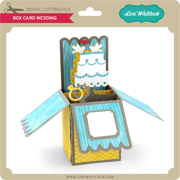 Download Box Card Wedding - Lori Whitlock's SVG Shop