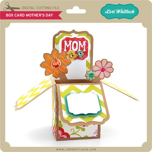 Download Box Card Mother's Day - Lori Whitlock's SVG Shop