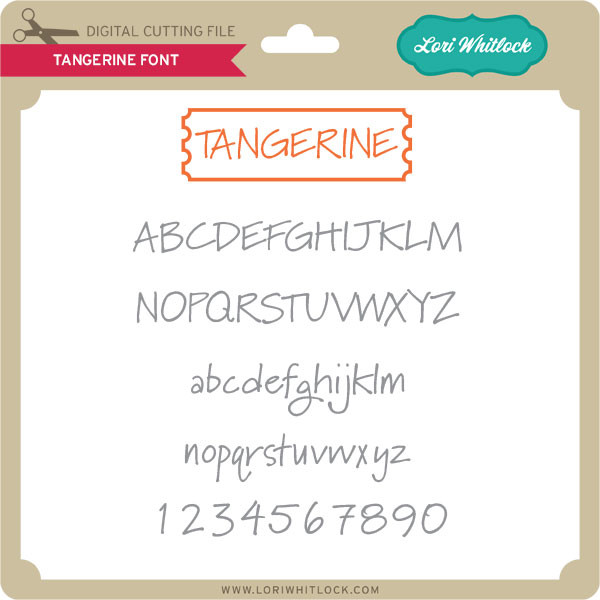 similar to tangerine font