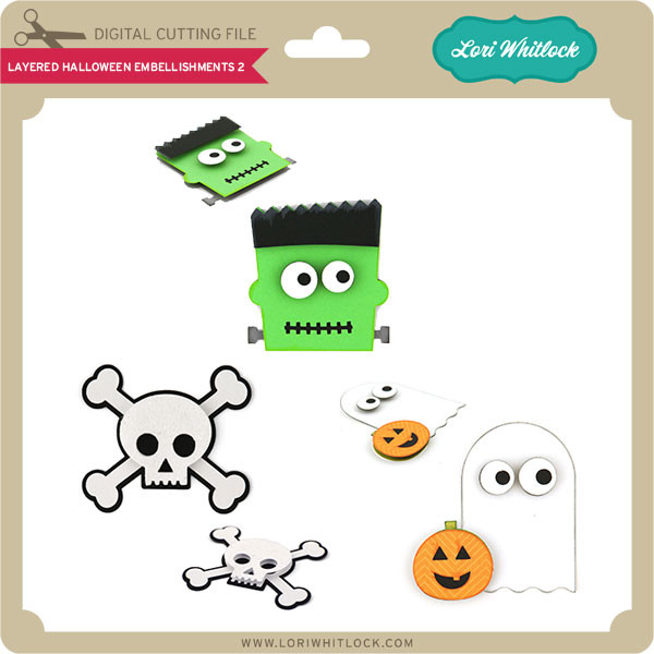 Download Layered Halloween Embellishments 2 Lori Whitlock S Svg Shop