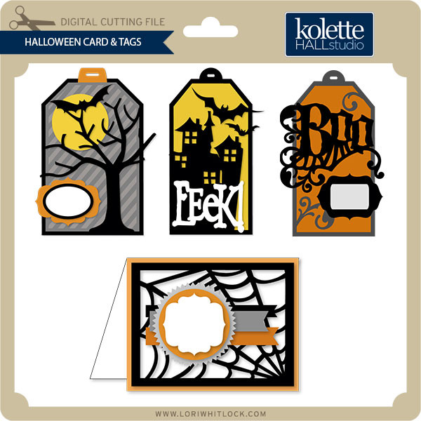 Download Halloween Card Tags Lori Whitlock S Svg Shop