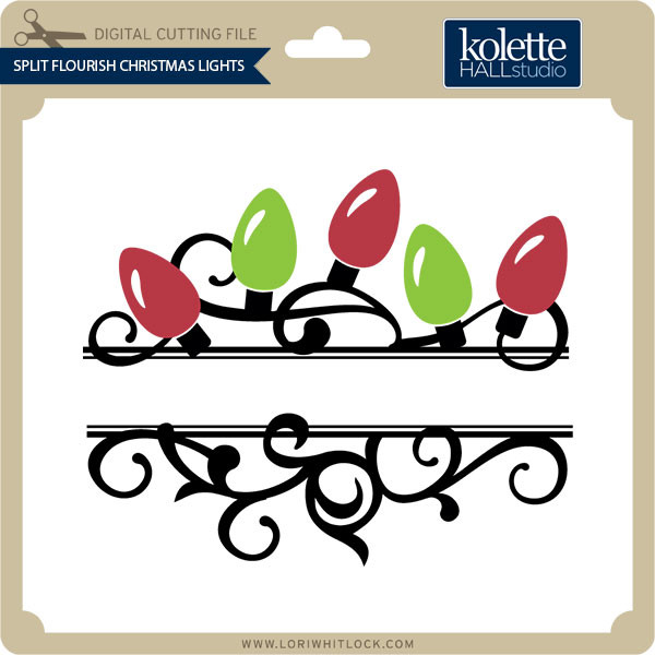 Download Split Flourish Christmas Lights Lori Whitlock S Svg Shop